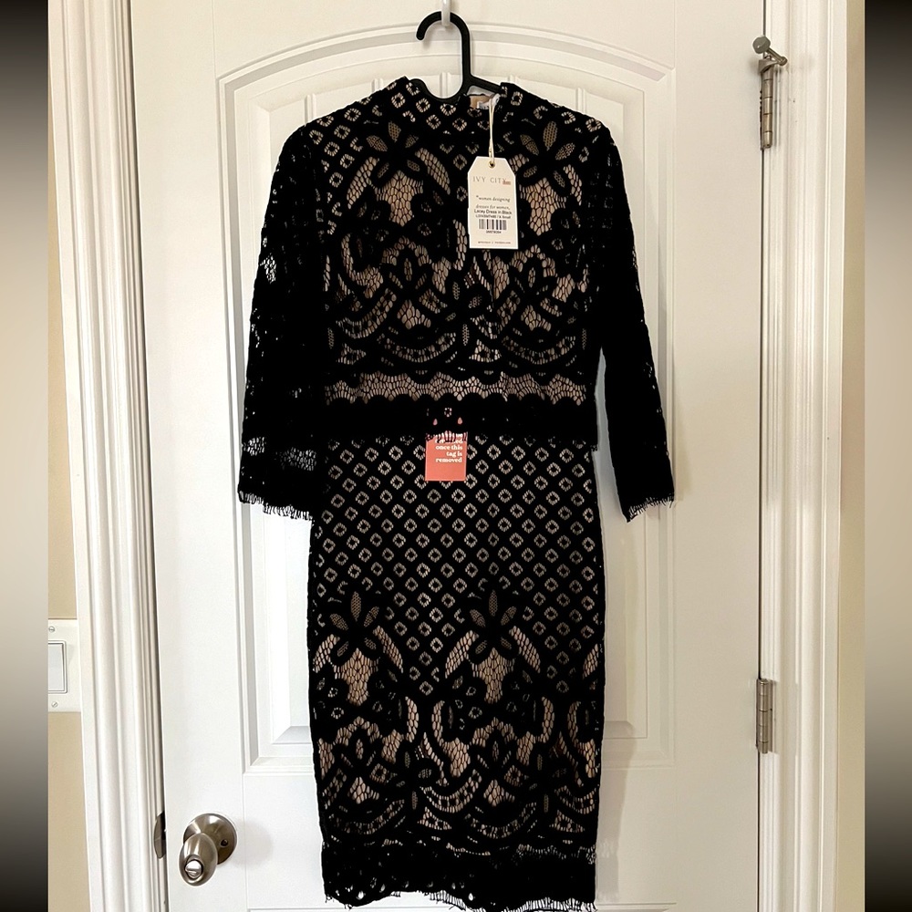 Ivy City Co ‘Lacey’ Black Dress
